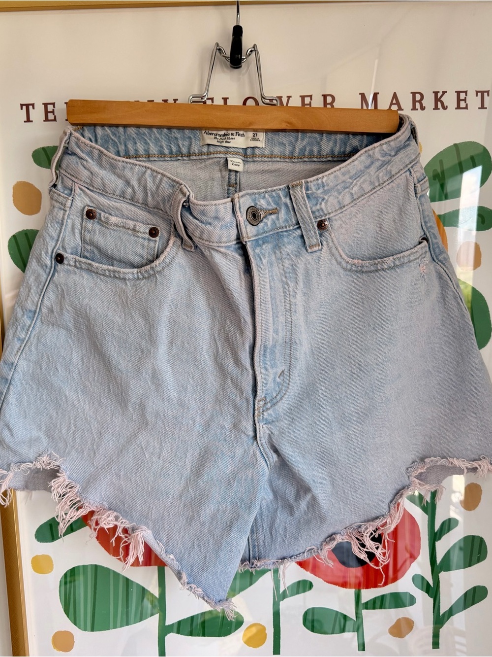 Abercrombie & Fitch Acid Wash Retro Shorts